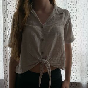 High low collard tee